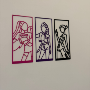 DEMON HUNTERS סט 3 ציורים לקיר