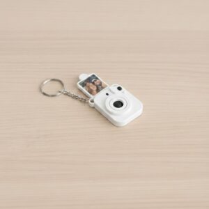 מחזיק מפתחות מצלמת רטרו עם תמונה