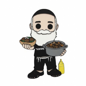 מגנט של דמות מצויירת בעיצוב אישי